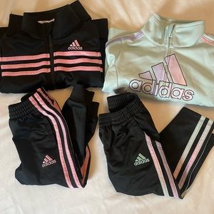 2 Toddler girls Adidas set. Size 2T - Like new